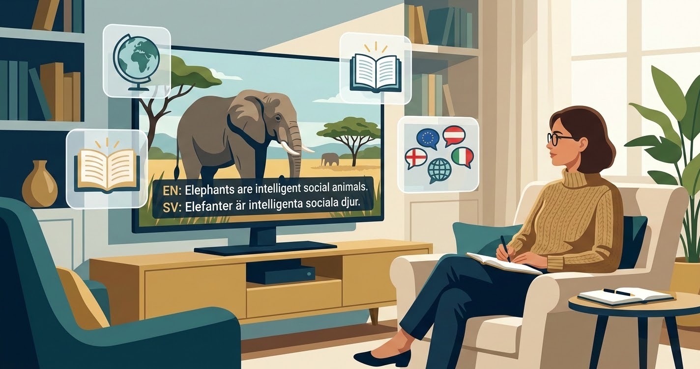 Lär dig språk och nya ämnen via streaming